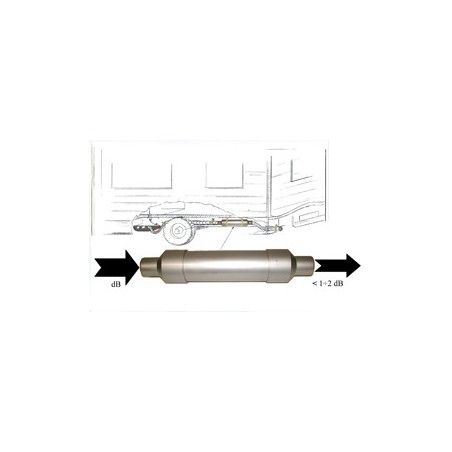 TELAIR MAG Marmitta supplementare 450mm x 70mm Ø