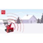 HONDA HSS 970A EW Snowplough with Wheels 6.3 kW