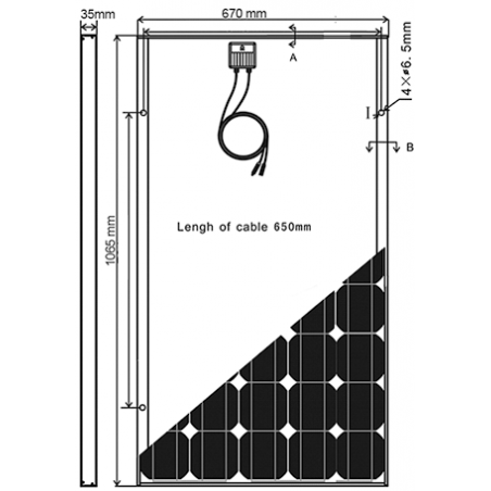 TELAIR TSP 130W - Pannello Solare per Camper con Kit Fissaggio e Kit Pulizia