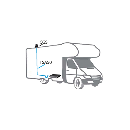 TELAIR TSP57 Tubo in PVC Gas di scarico Ø 57 conf. mt. 10