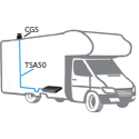 TELAIR TSP57 Tubo in PVC Gas di scarico Ø 57 conf. mt. 10