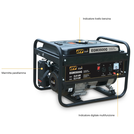 LTF EGM3500G Generatore a Benzina 3.5KVA Monofase AVR | Manel Service