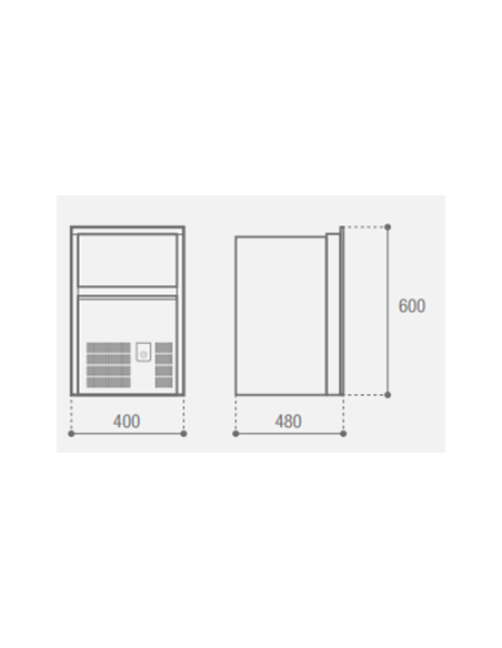VITRIFRIGO VF28BRIGHT PLUS Ice Maker