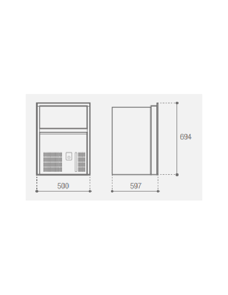 VITRIFRIGO VF95NUGGETS Ice Maker