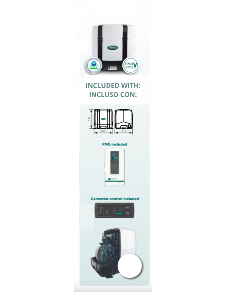 WHISPER M-GV4 PICCOLO4 MARINE GENERATOR 4KVA 60 Hz SINGLE-PHASE INVERTER