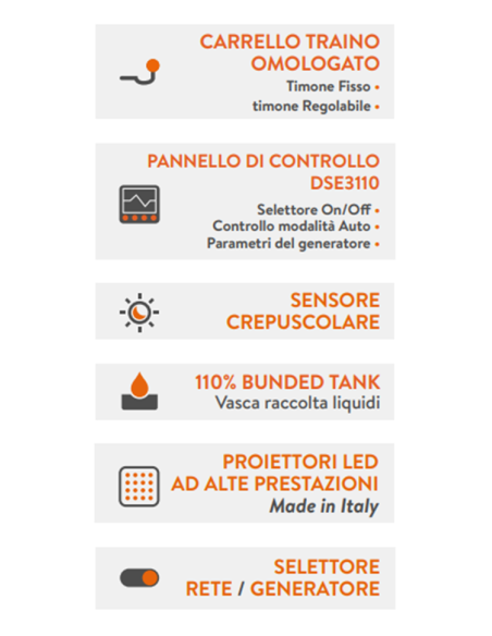 LUXTOWER LUX H11PLUS Torre Faro LED 4x320W Traino Veloce