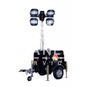 luxtower lux h11plus led lighting tower 4x320w fast towing