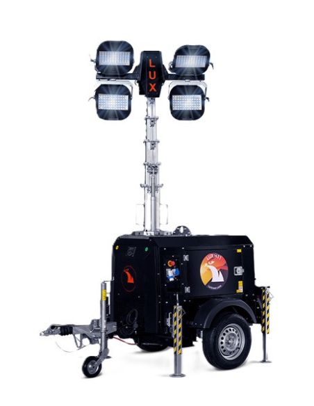 LUXTOWER LUX H11PLUS Torre Faro LED 4x320W Traino Veloce
