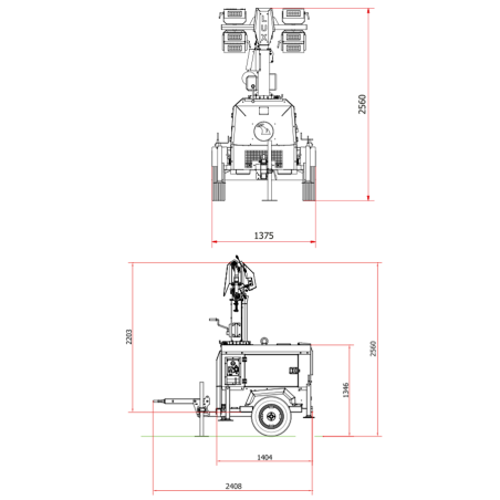 Rent Light Tower LUXTOWER LUXM11 LED 8.5 Metres with 3.5 kVA Generator Rent Light Tower LUXTOWER LUXM11 LED 8.5 Metres with 3.5 kVA Generator