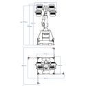 LUXTOWER LUX C23Battery Torre Faro LED 4x100W