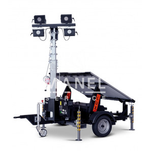 luxtower lux solar tower light led ip69k 4x65w