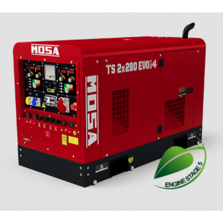 MOSA TS 2x280 EVO MULTI4 Motosaldatrice 15kVA