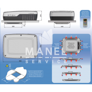 AUTOCLIMA RTEH18 Vehicle Air Conditioner 2100W with Heat Pump