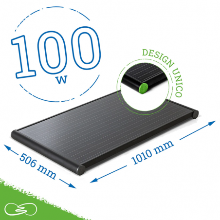 MOSCATELLI 100W BLACK BOOST Pannello Solare 10Kg