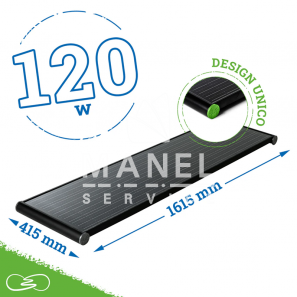 MOSCATELLI 120W SLIM BLACK BOOST Pannello Solare 9.5Kg