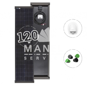 MOSCATELLI 120W SLIM BLACK BOOST Pannello Solare 9.5Kg