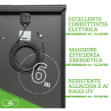 MOSCATELLI 200W BLACK BOOST Pannello Solare 13Kg