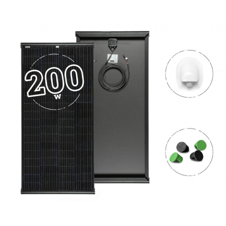 MOSCATELLI 200W BLACK BOOST Pannello Solare 13Kg