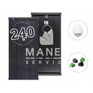 MOSCATELLI 240W BLACK BOOST Solar Panel 14.5Kg