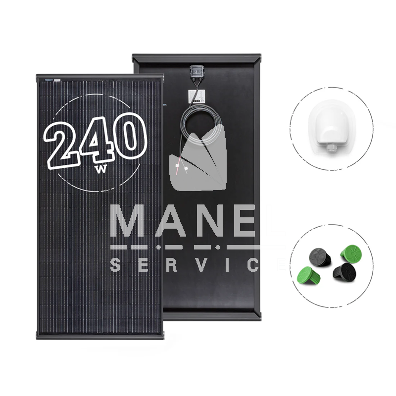 MOSCATELLI 240W BLACK BOOST Solar Panel 14.5Kg MOSCATELLI 240W BLACK BOOST Solar Panel 14.5Kg