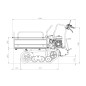 MCH M350 GX MOTOCARRIOLA CINGOLATA CON CASSONE ESTENDIBILE 350 Kg
