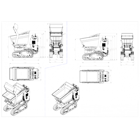 MCH H780LT MOTOCARRIOLA CINGOLATA 800KG