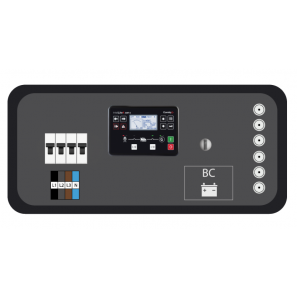 Gruppo Elettrogeno Quadro automatico Silenziato 49,5kVA AVR EU Stage Zero