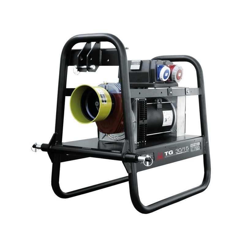 PRAMAC TG30/15 IP23 Generatore a cardano Monofase-Trifase 30KVA AVR PRAMAC TG30/15 IP23 Generatore a cardano Monofase-Trifase 30KVA AVR