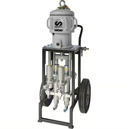 LARIUS OMEGA 40:1 Pneumatic resin injection system with motor and double pump