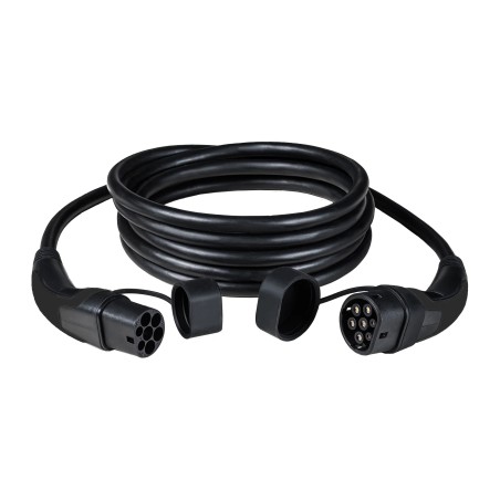 Type 2-type 2 cable, 32A, single-phase, 5 m