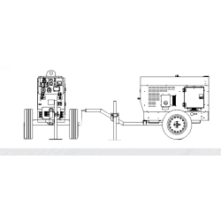 GENSET SLOW TROLLEY TWO WHEELS GRT2W