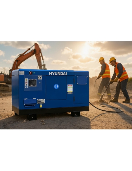 HYUNDAI GENERATOR THREE-PHASE SILENCED 20KW/25KVA STAGE II