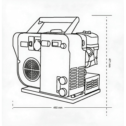 GH POWER PW130A Gasoline Welder - Portable Generator  3.0kW