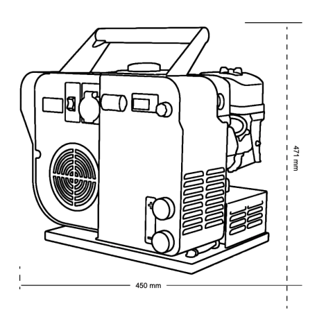 GH POWER P2000iS Generatore Portatile Inverter Silenzioso 2KW