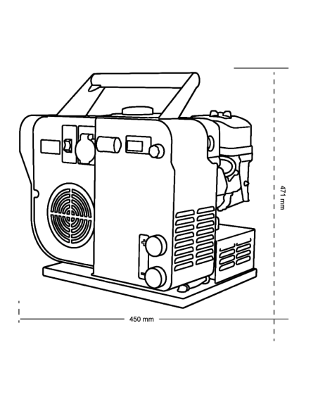 GH POWER P2000iS Generatore Portatile Inverter Silenzioso 2KW