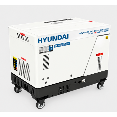 Hyundai SCD8500iS 8kW Silent Diesel Generator with Wheels