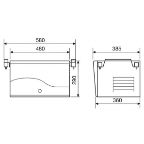 DOMETIC TEC 29LPG Disegno tecnico