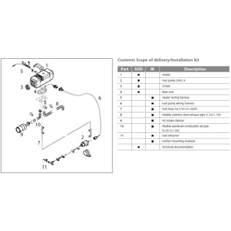 WEBASTO KIT INSTALLAZIONE AT2000STC