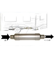 TELAIR MAG Marmitta supplementare 450mm x 70mm Ø