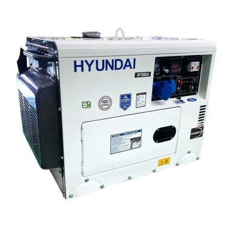 Hyundai 65247 Diesel Silenced Generator 6.3KW